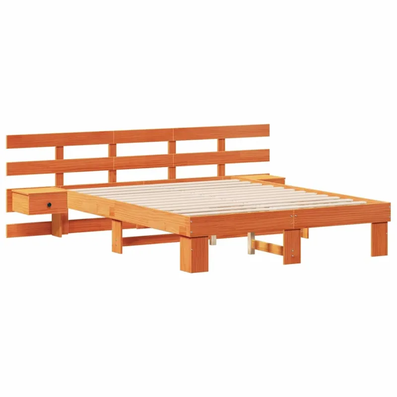 Lovos rėmas Ruda 150 x 200 cm Kietos pušies mediena