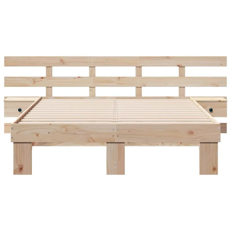 Lovos rėmas Ruda 135 x 190 cm Kietos pušies mediena