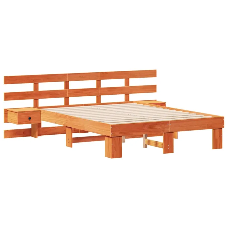 Lovos rėmas Ruda 135 x 190 cm Kietos pušies mediena