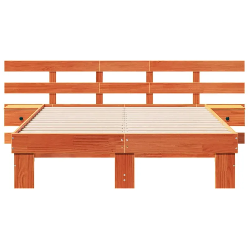Lovos rėmas Ruda 135 x 190 cm Kietos pušies mediena