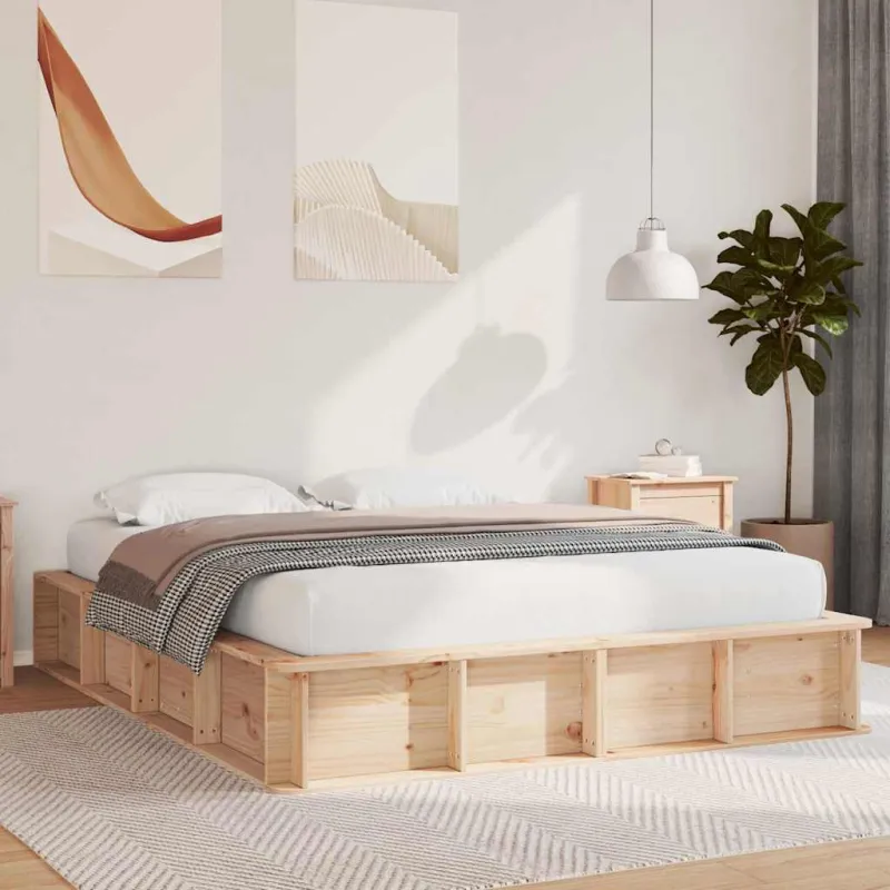 Lovos rėmas Ruda 150 x 200 cm Kietos pušies mediena