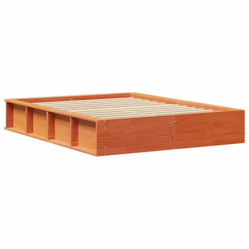 Lovos rėmas Vaško ruda 135 x 190 cm Kietos pušies mediena