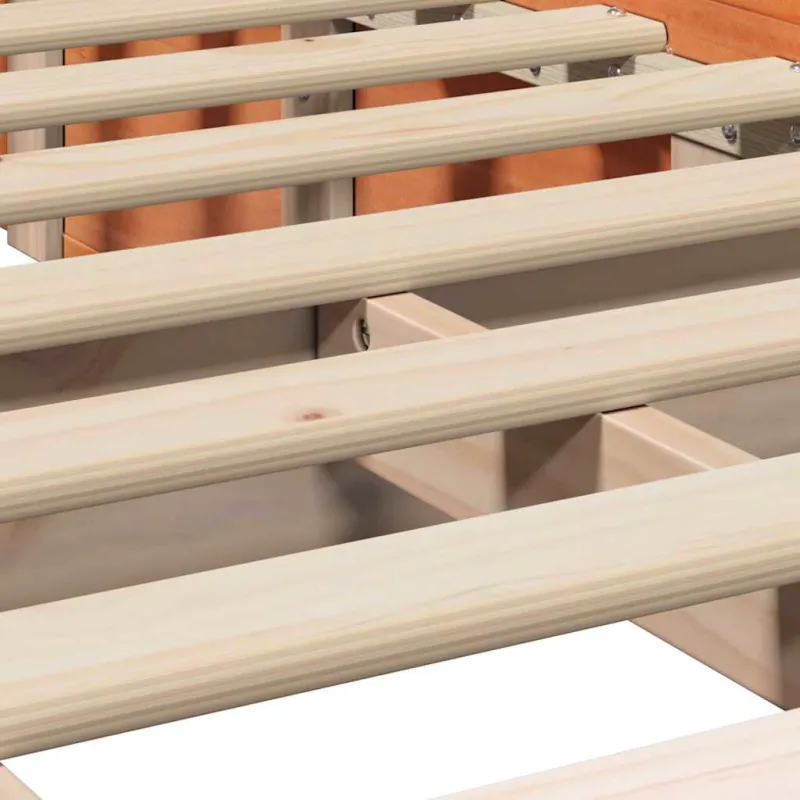 Lovos rėmas Vaško ruda 100 x 200 cm Kietos pušies mediena