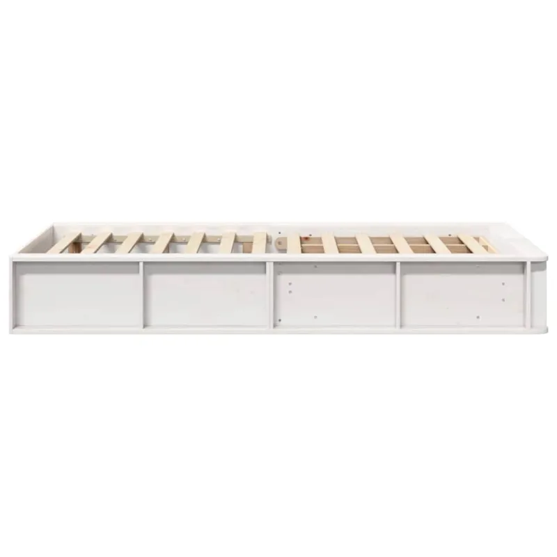 Lovos rėmas Balta 90 x 200 cm Kietos pušies mediena