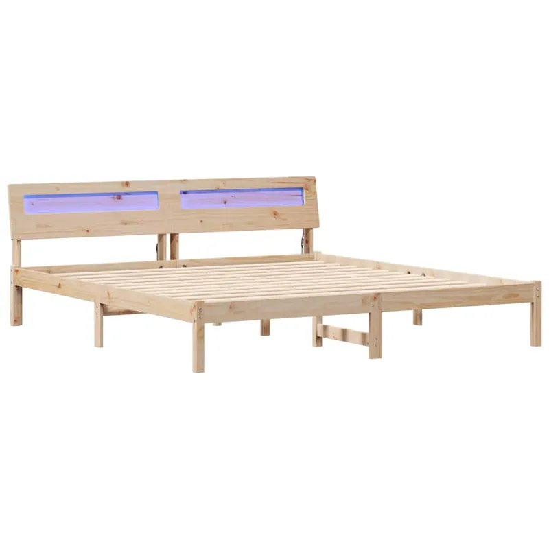 Lovos rėmas Ruda 200 x 200 cm Kietos pušies mediena