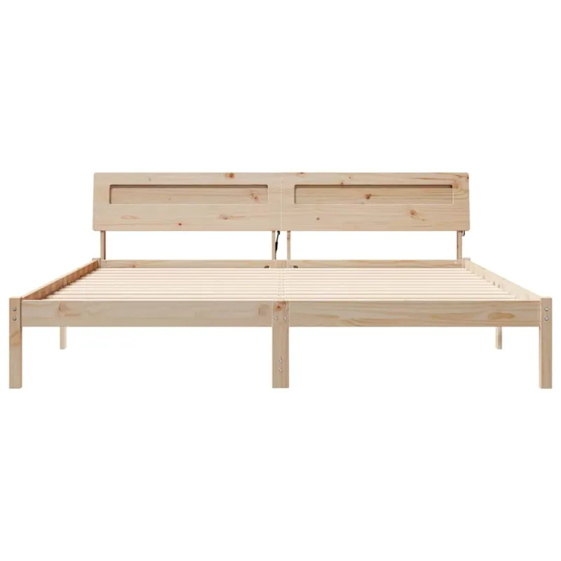 Lovos rėmas Ruda 200 x 200 cm Kietos pušies mediena