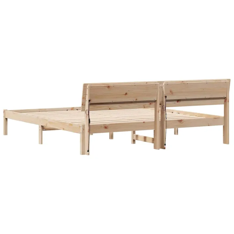 Lovos rėmas Ruda 200 x 200 cm Kietos pušies mediena