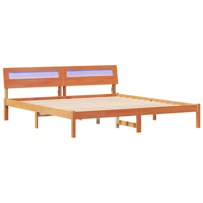 Lovos rėmas Ruda 200 x 200 cm Kietos pušies mediena