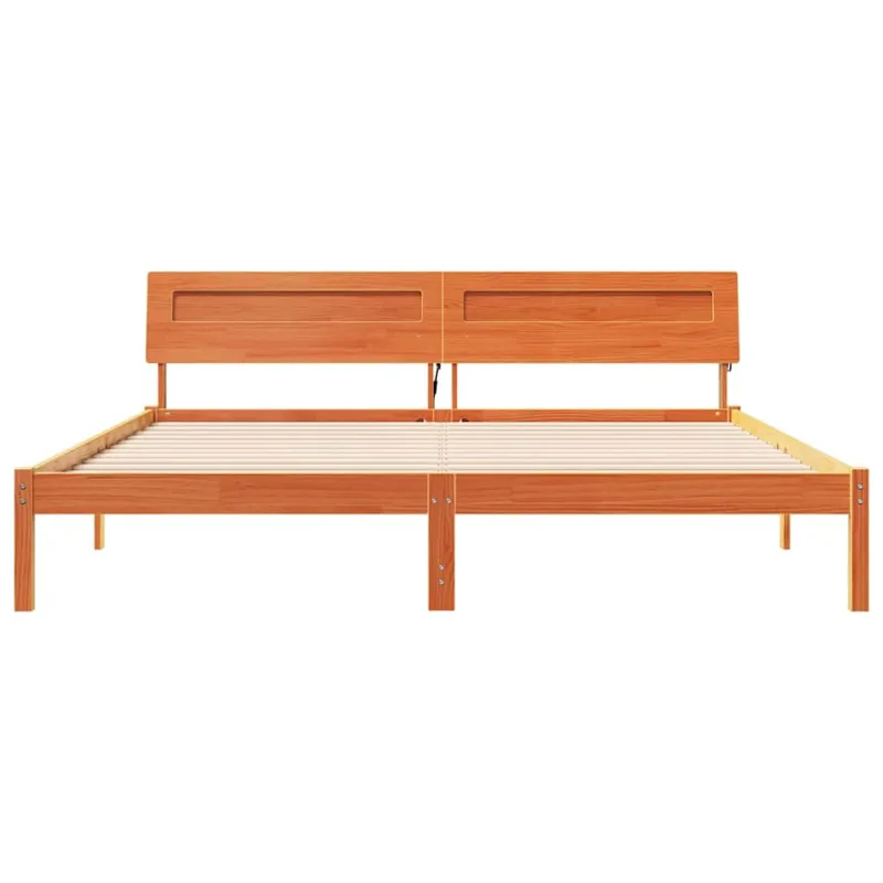 Lovos rėmas Ruda 200 x 200 cm Kietos pušies mediena