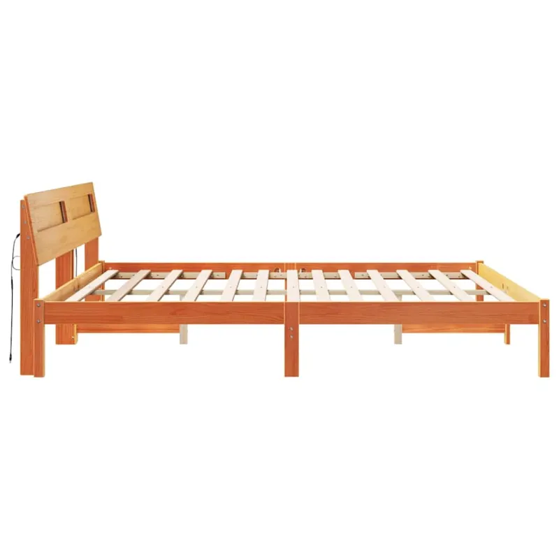 Lovos rėmas Ruda 200 x 200 cm Kietos pušies mediena