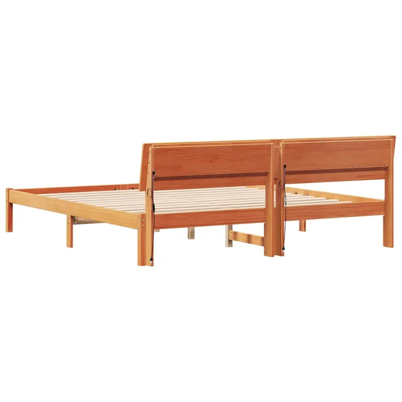 Lovos rėmas Ruda 200 x 200 cm Kietos pušies mediena