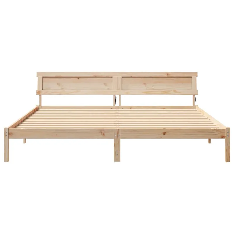 Lovos rėmas su galvūgalio Ruda 200 x 200 cm Pušies masyvas