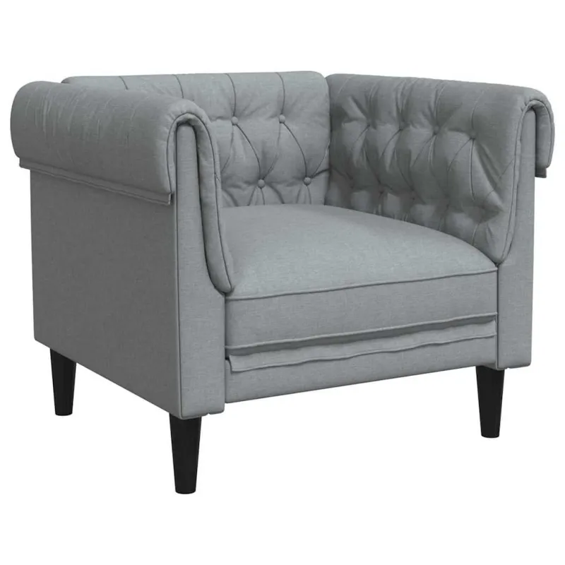 Svetainės sofa 3 pcs Šviesiai pilka 201,5 x 74,5 x 74,5 cm