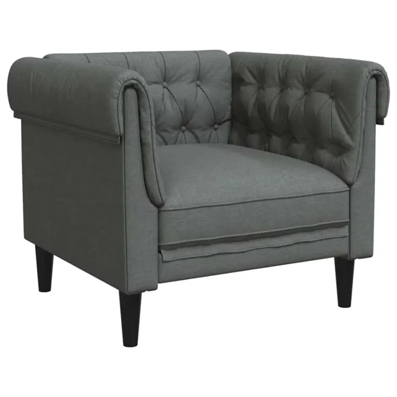 Svetainės sofa 3 pcs Tamsiai pilka 201,5 x 74,5 x 74,5 cm