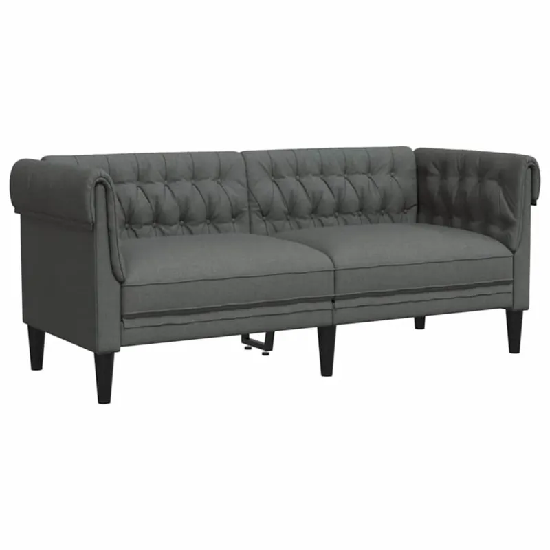 Svetainės sofa 3 pcs Tamsiai pilka 201,5 x 74,5 x 74,5 cm