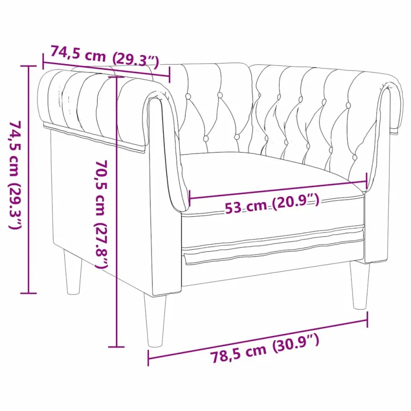 Svetainės sofa 3 pcs Tamsiai pilka 201,5 x 74,5 x 74,5 cm