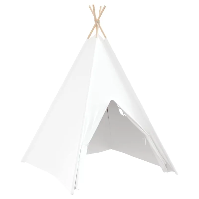Teepee palapinė Balta 120 x 120 x 150 cm Audinys ir plastikas