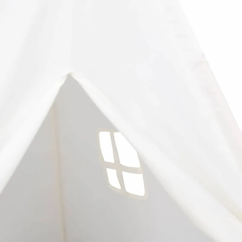 Teepee palapinė Balta 120 x 120 x 150 cm Audinys ir plastikas