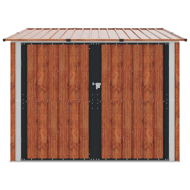 Dviračių Sandėlis 3 pcs Ruda 216 x 207 x 158 cm Metalas