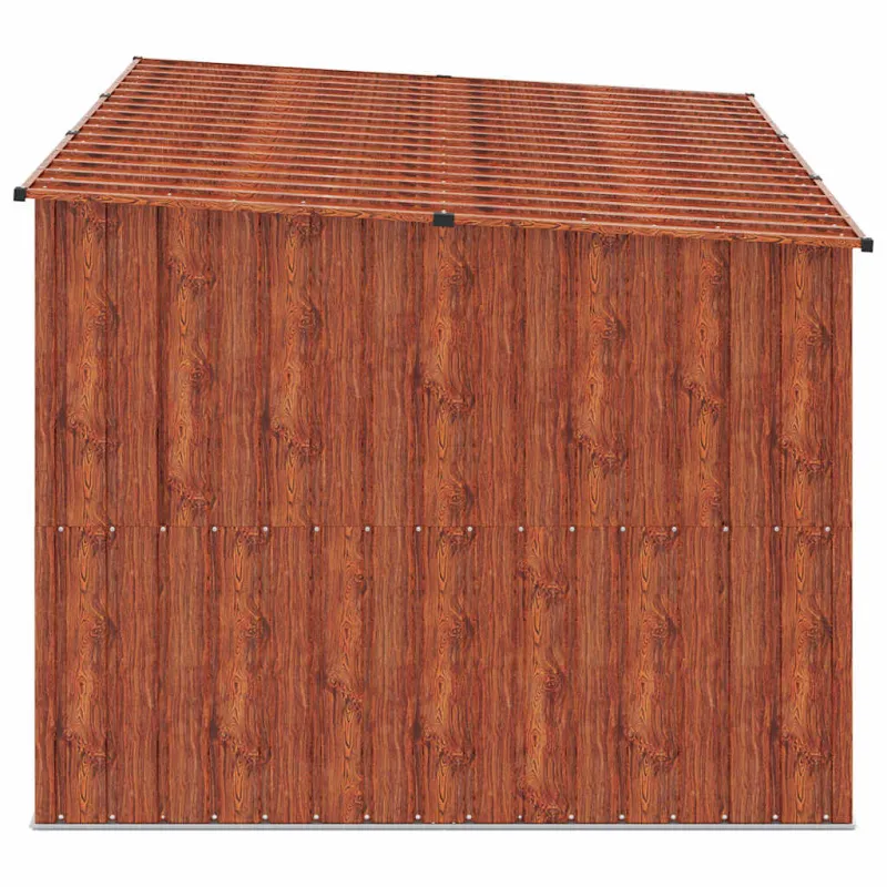 Dviračių Sandėlis 3 pcs Ruda 216 x 207 x 158 cm Metalas