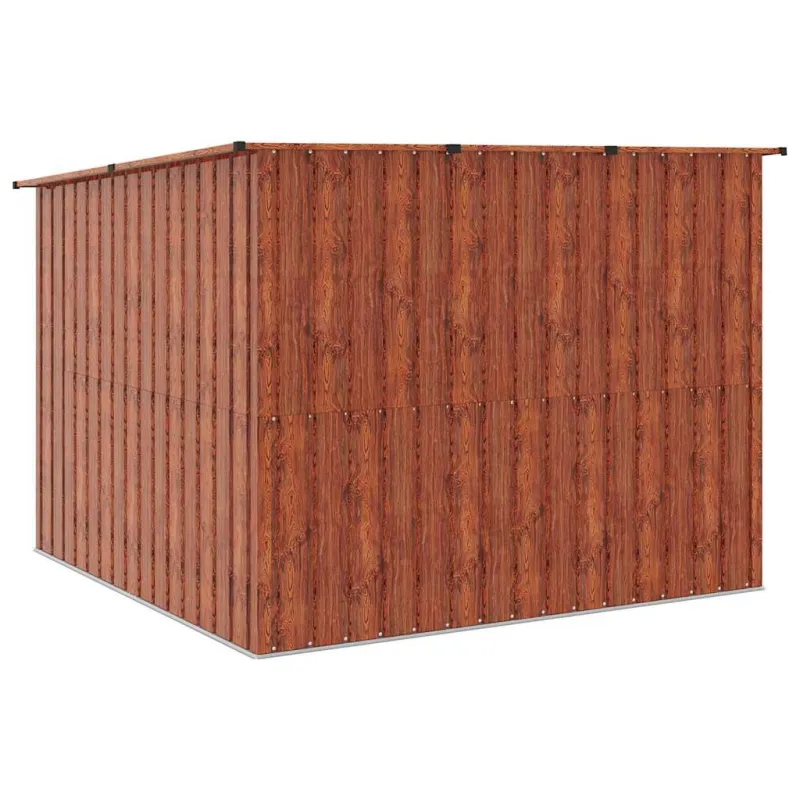 Dviračių Sandėlis 3 pcs Ruda 216 x 207 x 158 cm Metalas