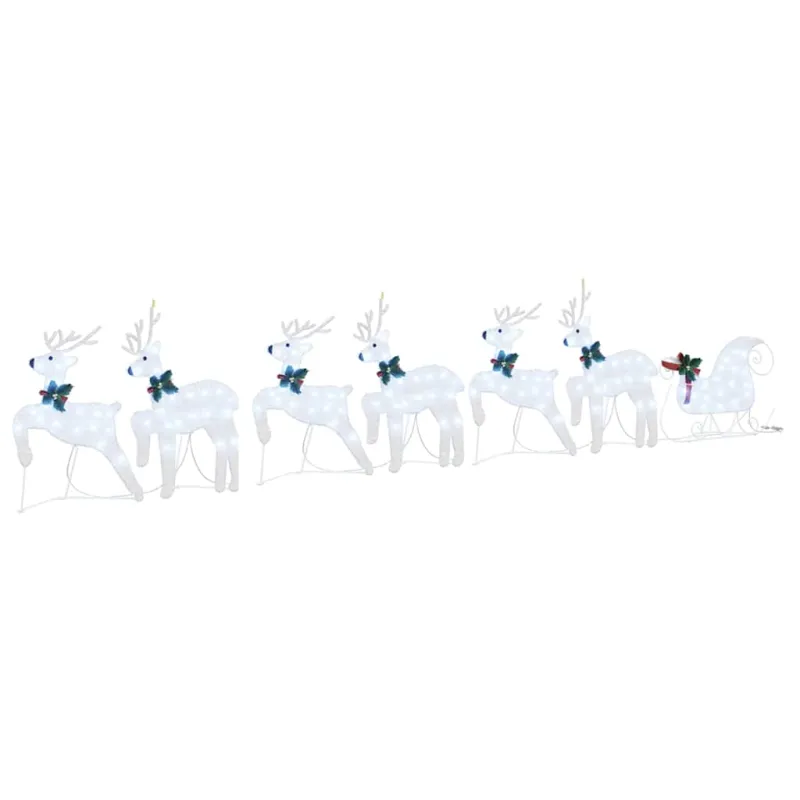 LED elniai 7 pcs Sidabro audinys