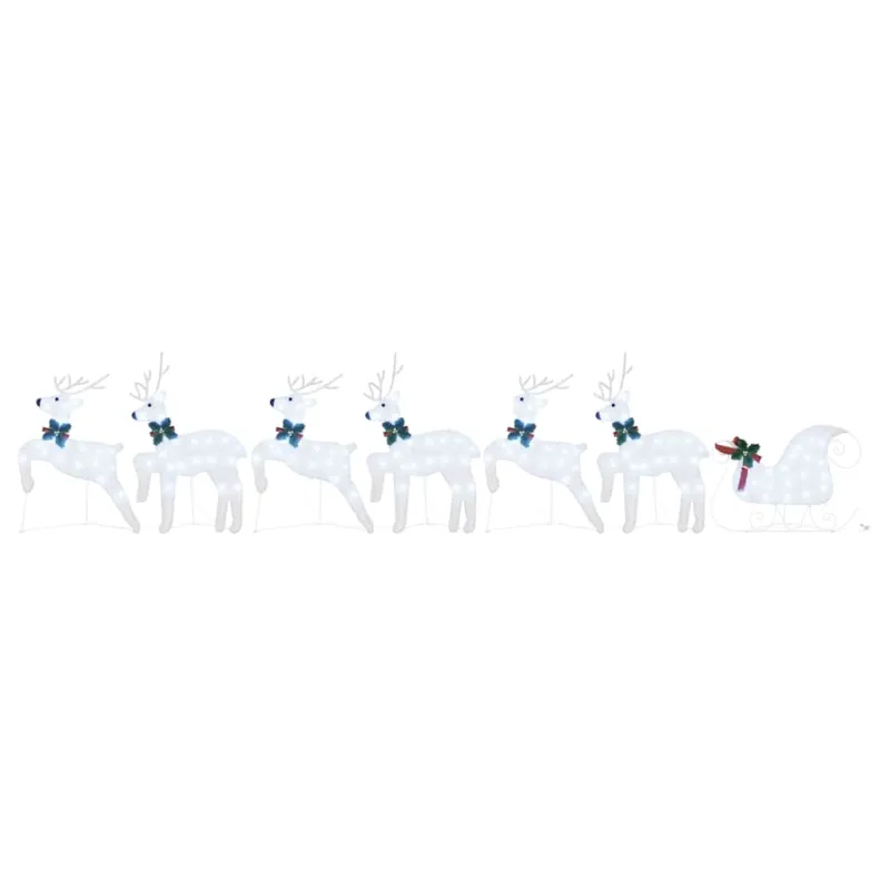 LED elniai 7 pcs Sidabro audinys