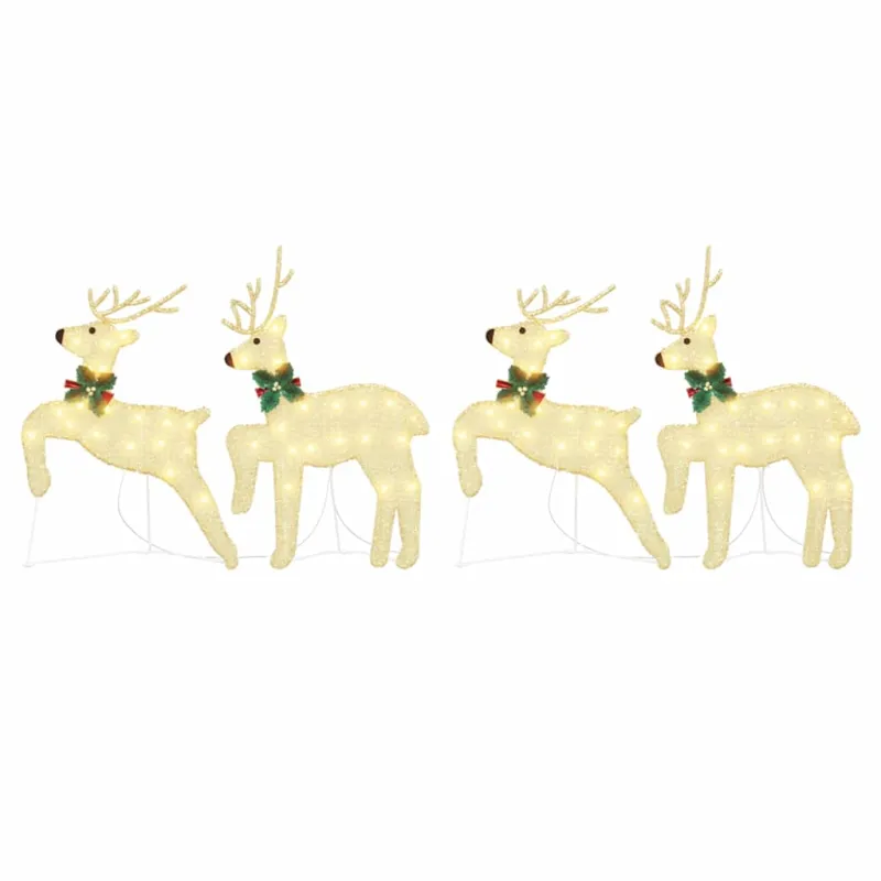 LED elniai 4 pcs Auksinė audinys