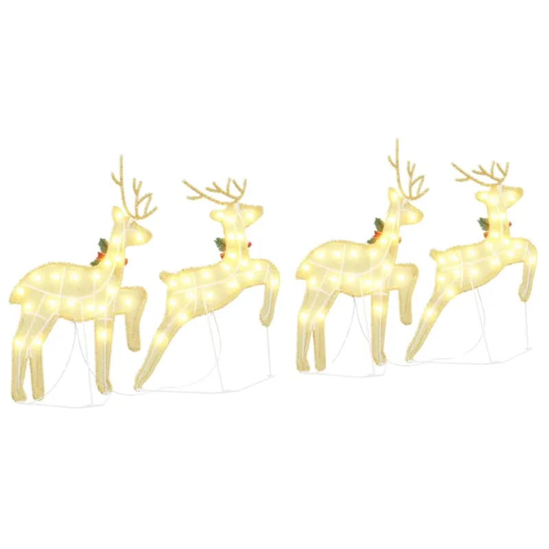 LED elniai 4 pcs Auksinė audinys
