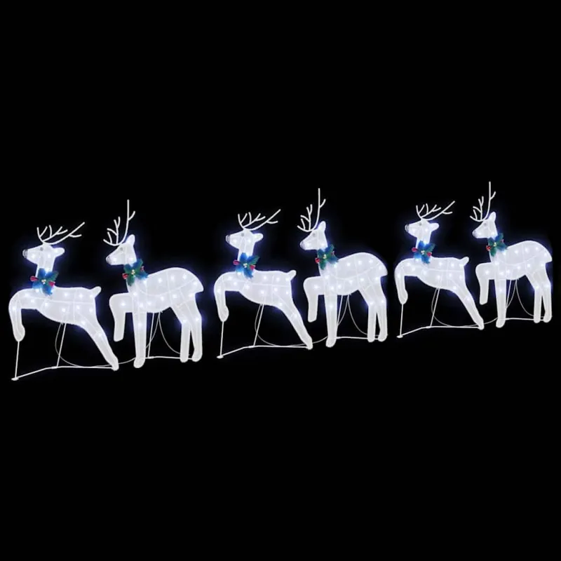 LED elniai 6 pcs Balta audinys