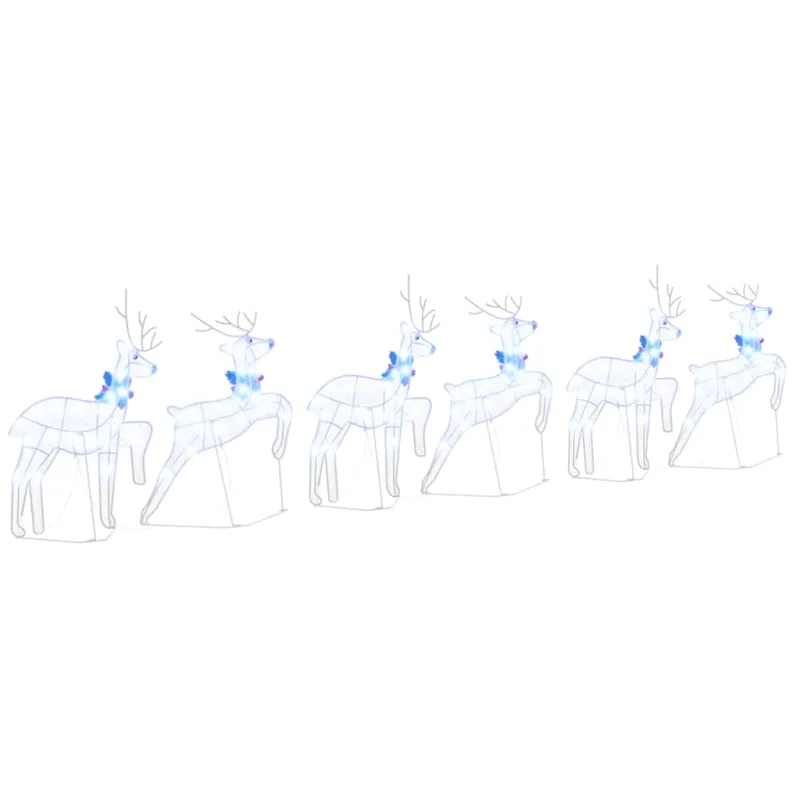 LED elniai 6 pcs Balta audinys