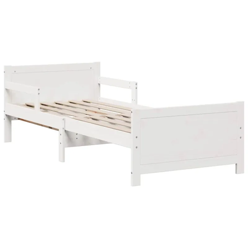 Lovos rėmas su išsiplėčiančiu čiužiniu Balta 80 x 200 cm