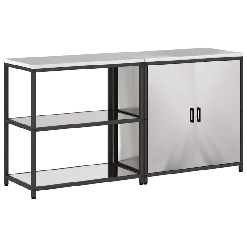 Virtuvės saugojimo rinkinys HATTEM 2 pcs Sidabrinė