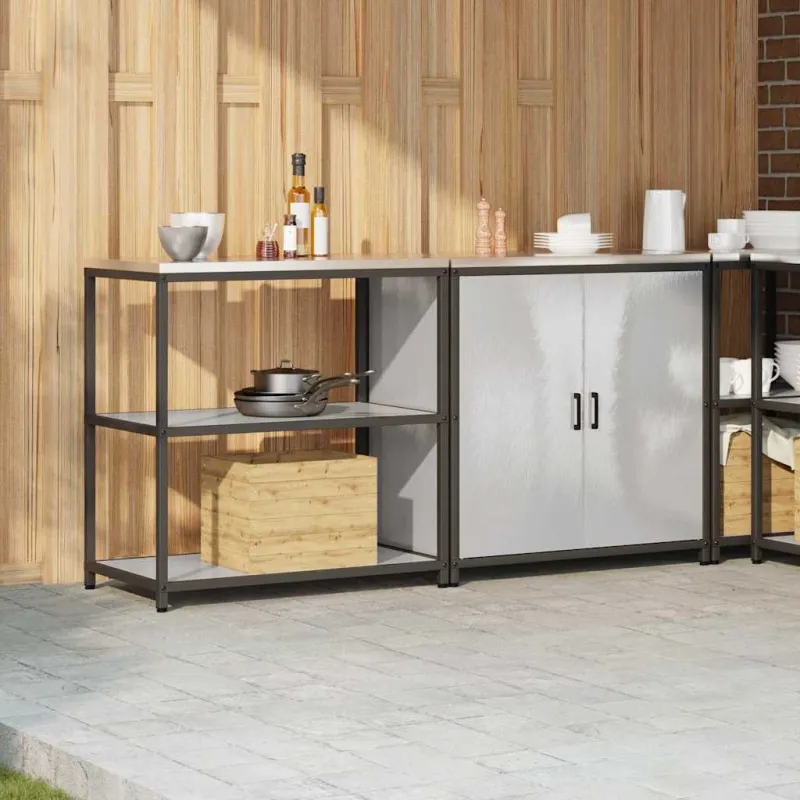 Virtuvės saugojimo rinkinys HATTEM 2 pcs Sidabrinė