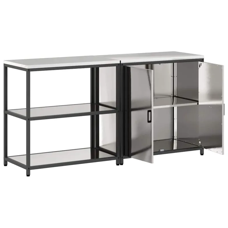 Virtuvės saugojimo rinkinys HATTEM 2 pcs Sidabrinė