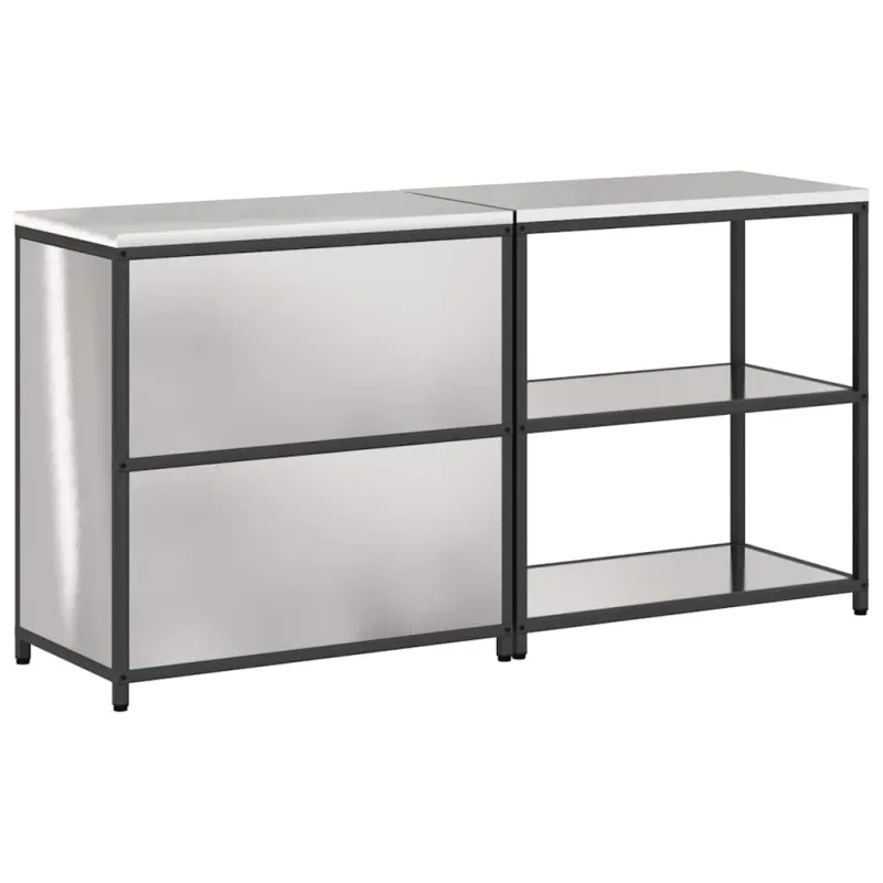 Virtuvės saugojimo rinkinys HATTEM 2 pcs Sidabrinė