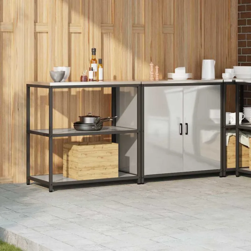 Virtuvės saugojimo rinkinys HATTEM 2 pcs Sidabrinė