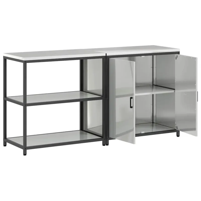 Virtuvės saugojimo rinkinys HATTEM 2 pcs Sidabrinė