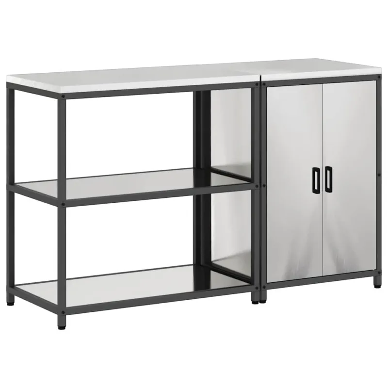 Virtuvės saugojimo rinkinys HATTEM 2 pcs Sidabrinė