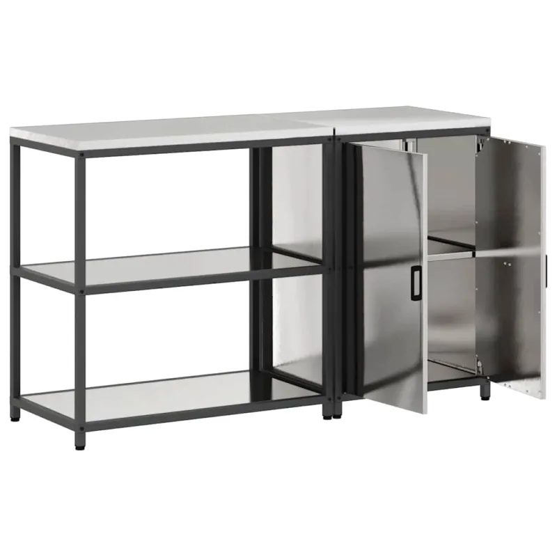 Virtuvės saugojimo rinkinys HATTEM 2 pcs Sidabrinė