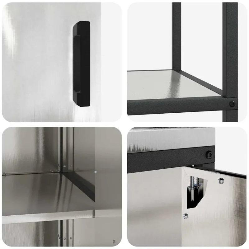 Virtuvės saugojimo rinkinys HATTEM 2 pcs Sidabrinė