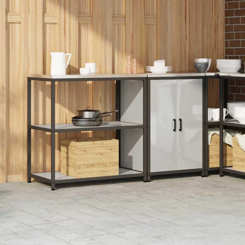 Virtuvės saugojimo rinkinys HATTEM 2 pcs Sidabrinė