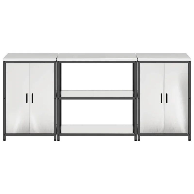 Virtuvės saugojimo rinkinys HATTEM 3 pcs Sidabrinė