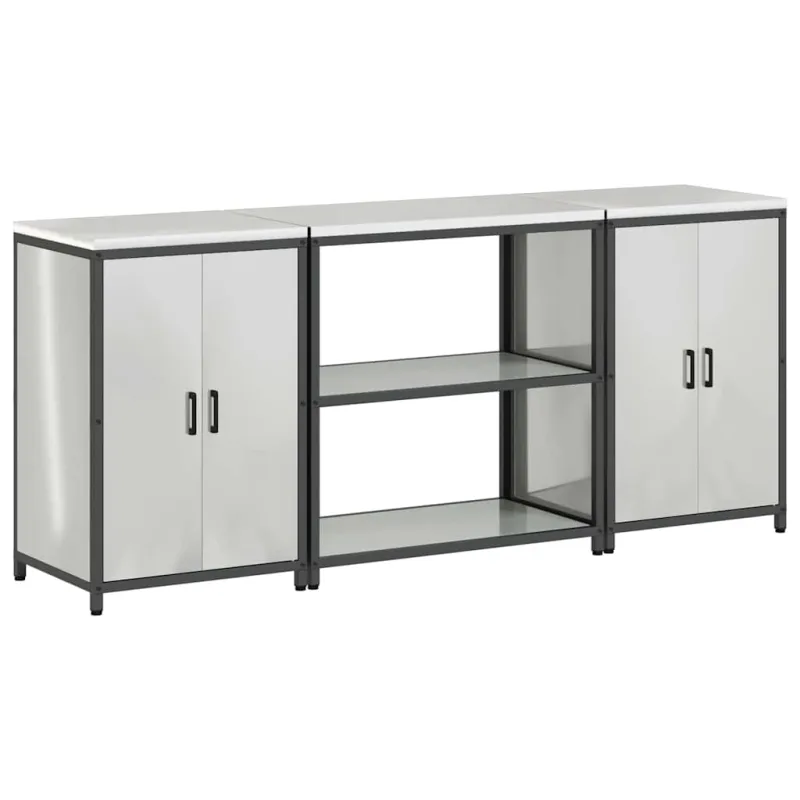 Virtuvės saugojimo rinkinys HATTEM 3 pcs Sidabrinė