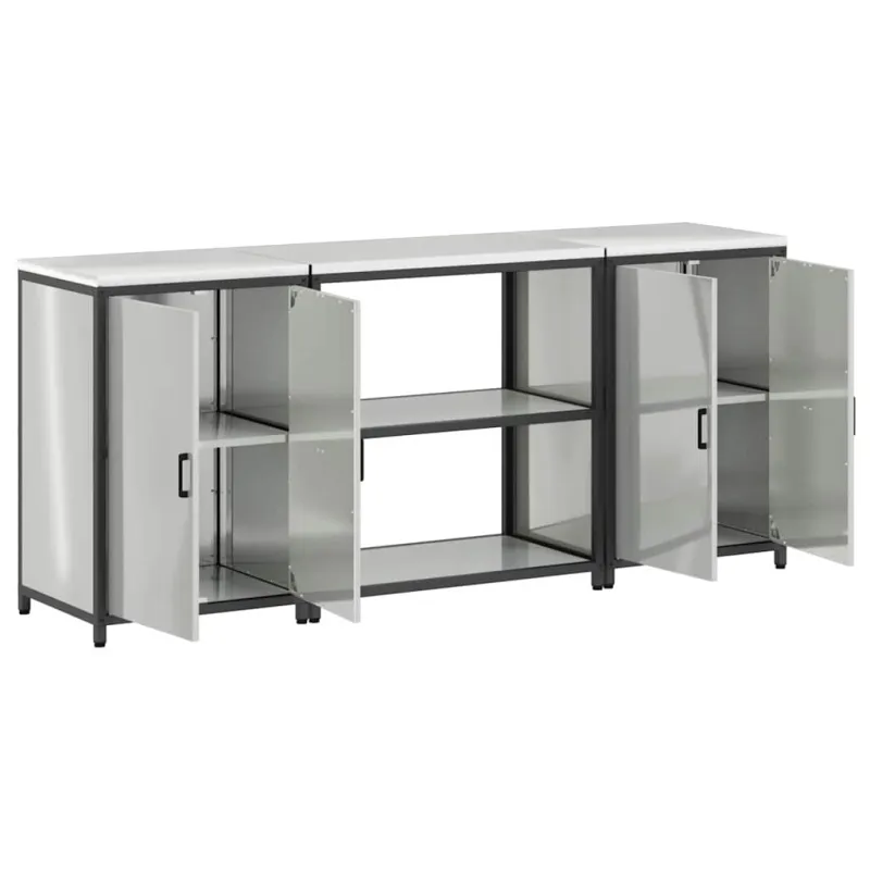 Virtuvės saugojimo rinkinys HATTEM 3 pcs Sidabrinė