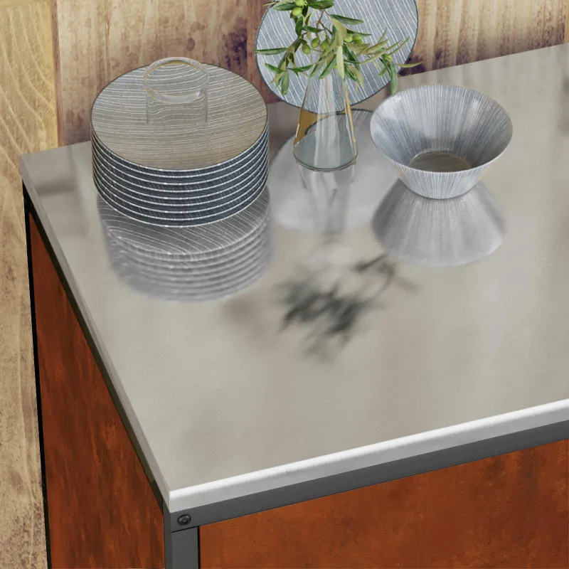 Virtuvės saugojimo rinkinys HATTEM 3 pcs Rūdijanti Plienas