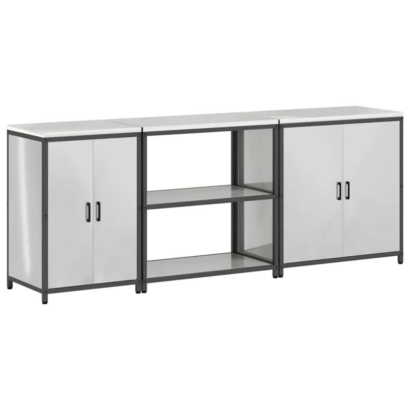 Virtuvės saugojimo rinkinys HATTEM 3 pcs Sidabrinė