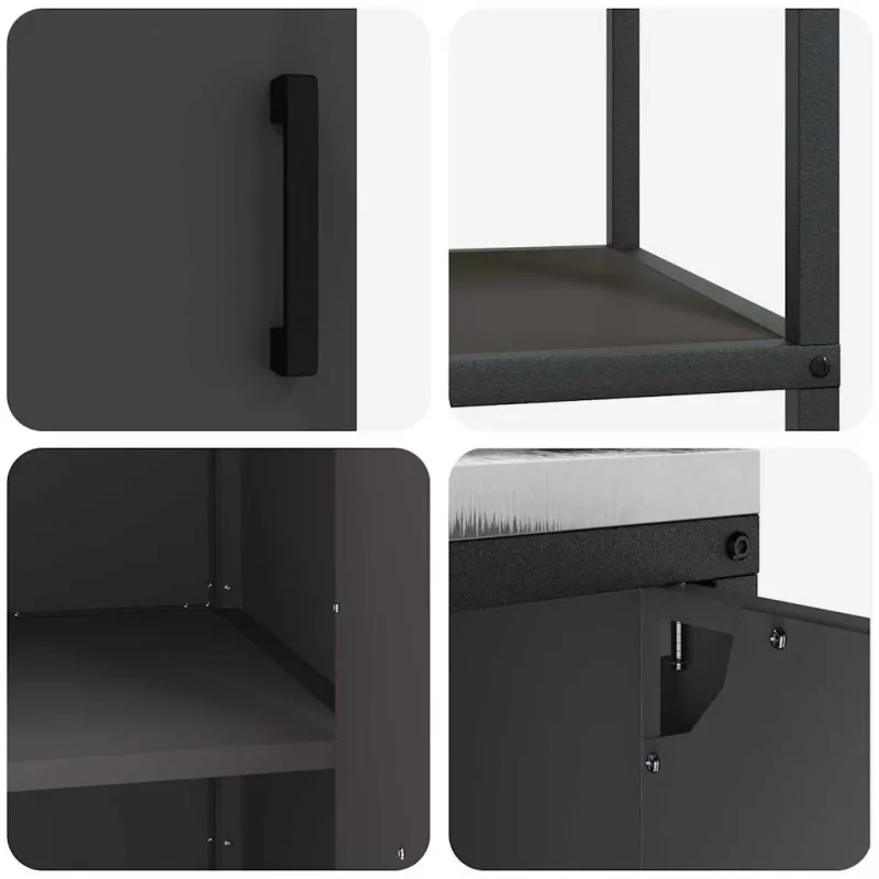 Virtuvės saugojimo rinkinys HATTEM 2 pcs Juoda