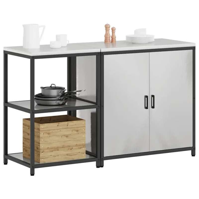 Virtuvės saugojimo rinkinys HATTEM 2 pcs Sidabrinė