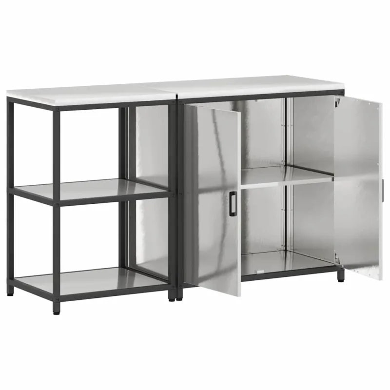 Virtuvės saugojimo rinkinys HATTEM 2 pcs Sidabrinė